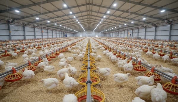 Agrotive R1 robotu kümes içinde çalışırken